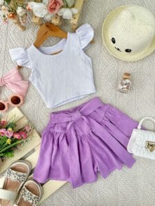 Set Gaviota Lila Últimas Talla 6 Y 8