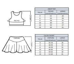 Set Gaviota Manga Sisa Últimas Talla 6 Y 8