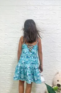 Vestido Arte Azul Gaviotas