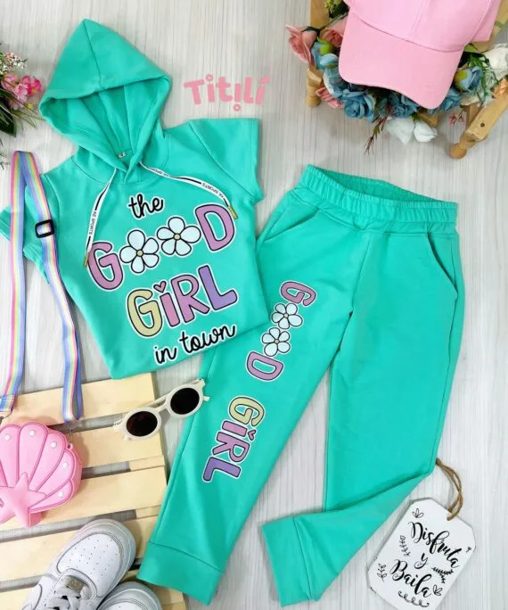 Set Girasol Verde Menta