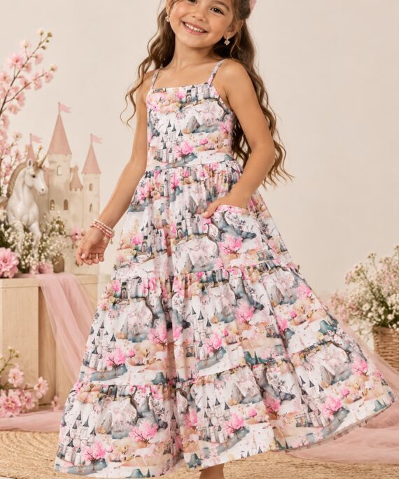 Vestido Azucena Castillos Y Unicornios