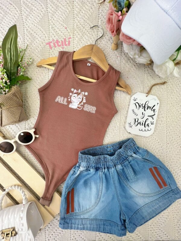 Set Boni Denim/Chocolate