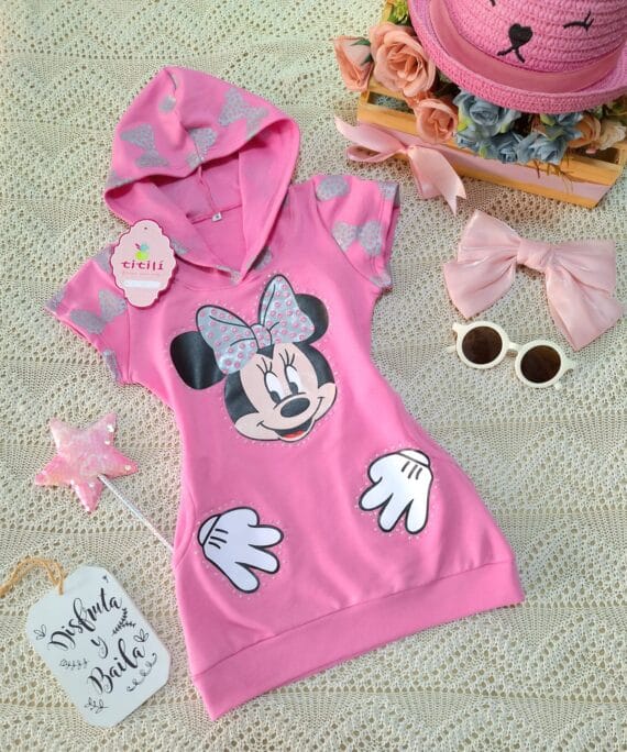 Vestido Minnie Rosado