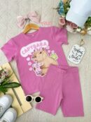 Set Oversize Rosado Capibara