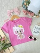 Blusa Campanita Rosa Labubu