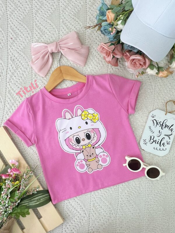 Blusa Campanita Rosa Labubu