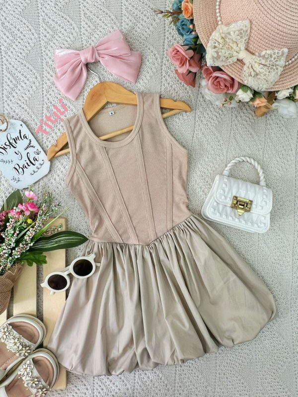 Vestido Diva Camel