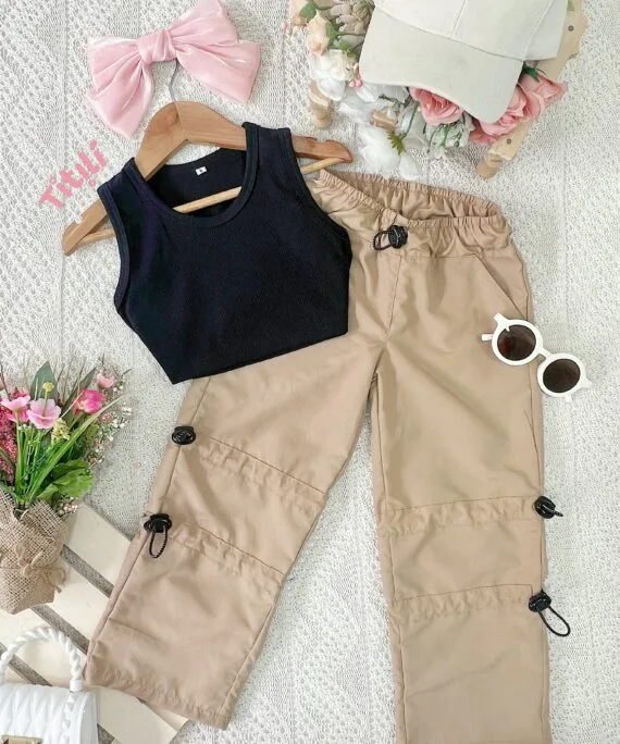 Set Milán Camel/Negro