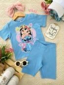 Set Jardín Azul Stitch