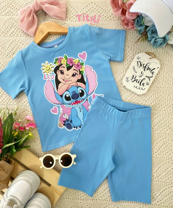 Set Jardín Azul Stitch