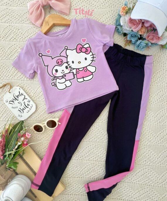 Set Cristal Kuromi Y Hello Kitty