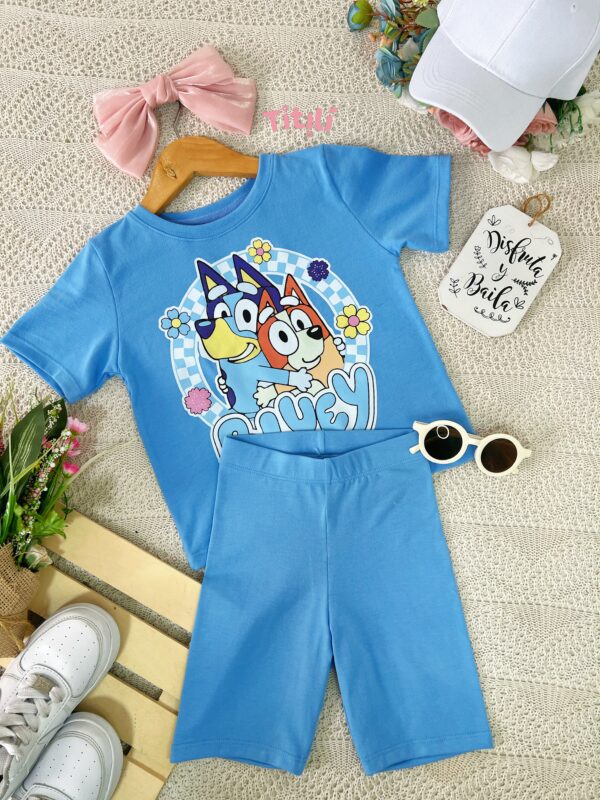 Set Jardín Azul Bluey