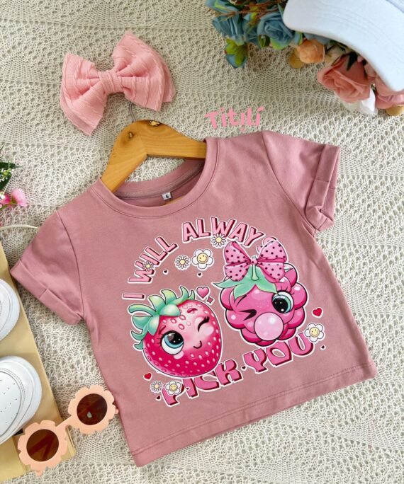 Blusa Campanita Palo Rosa Fresitas