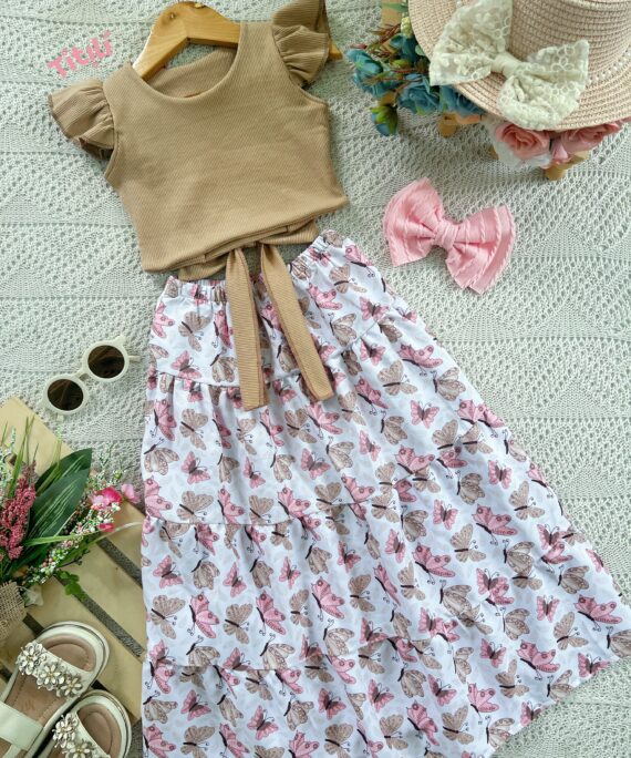 Set Sirena Camel Mariposas