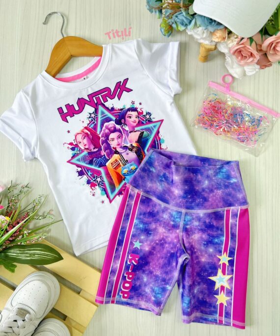 Set Alegría Lila-Fucsia Guerreras Kpop