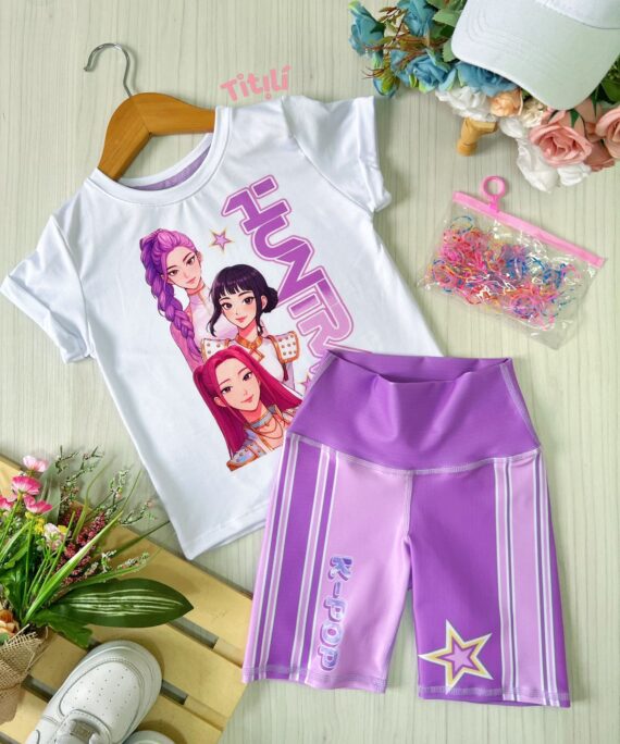 Set Alegría Lila-Rosa Guerreras Kpop