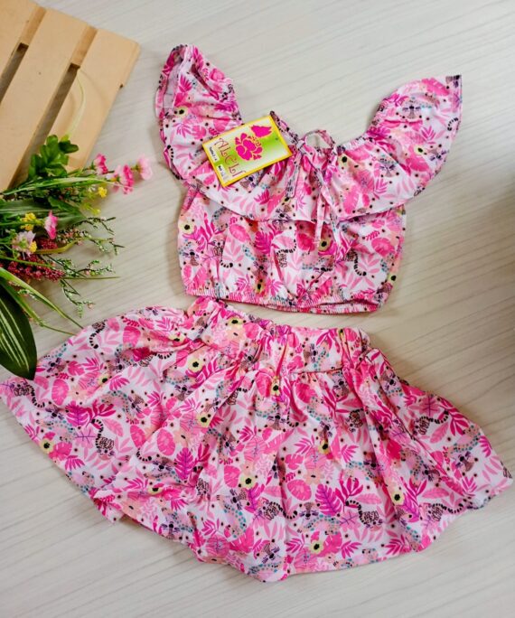 Set Playa Selva Rosa Solo talla 4