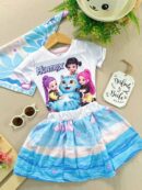 Set Pañoleta Azul Kpop Short Interno