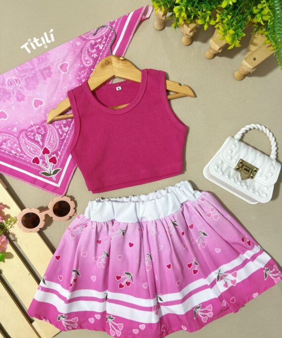 Set Pañoleta Fucsia