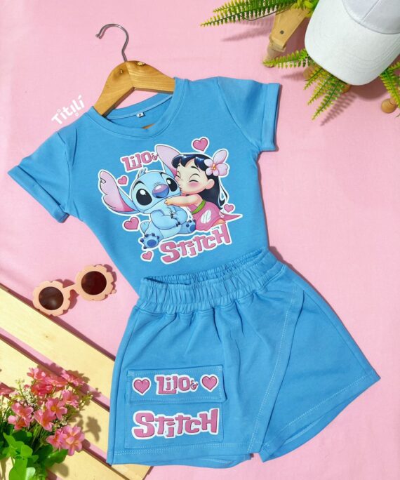 Set Cherry Azul Stitch