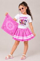 Set Pañoleta Fucsia Kpop Short interno