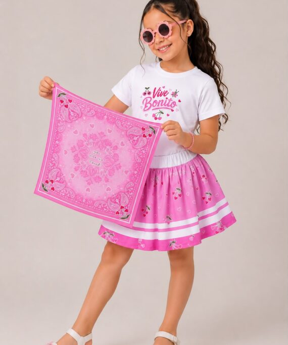Set Pañoleta Fucsia