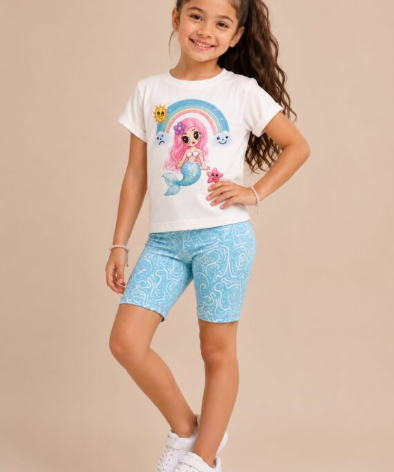 Set Alegría Azul Sirena Talla 8 Y Talla 10