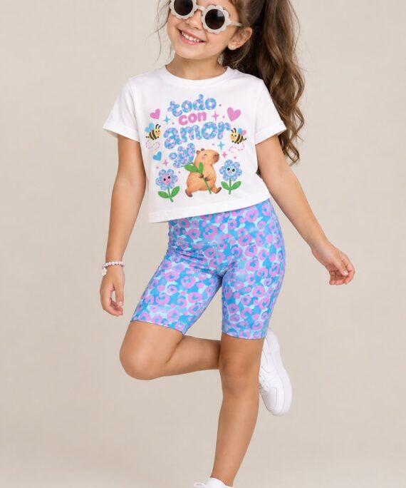 Set Alegría Azul capibara Talla 8 Y Talla 10