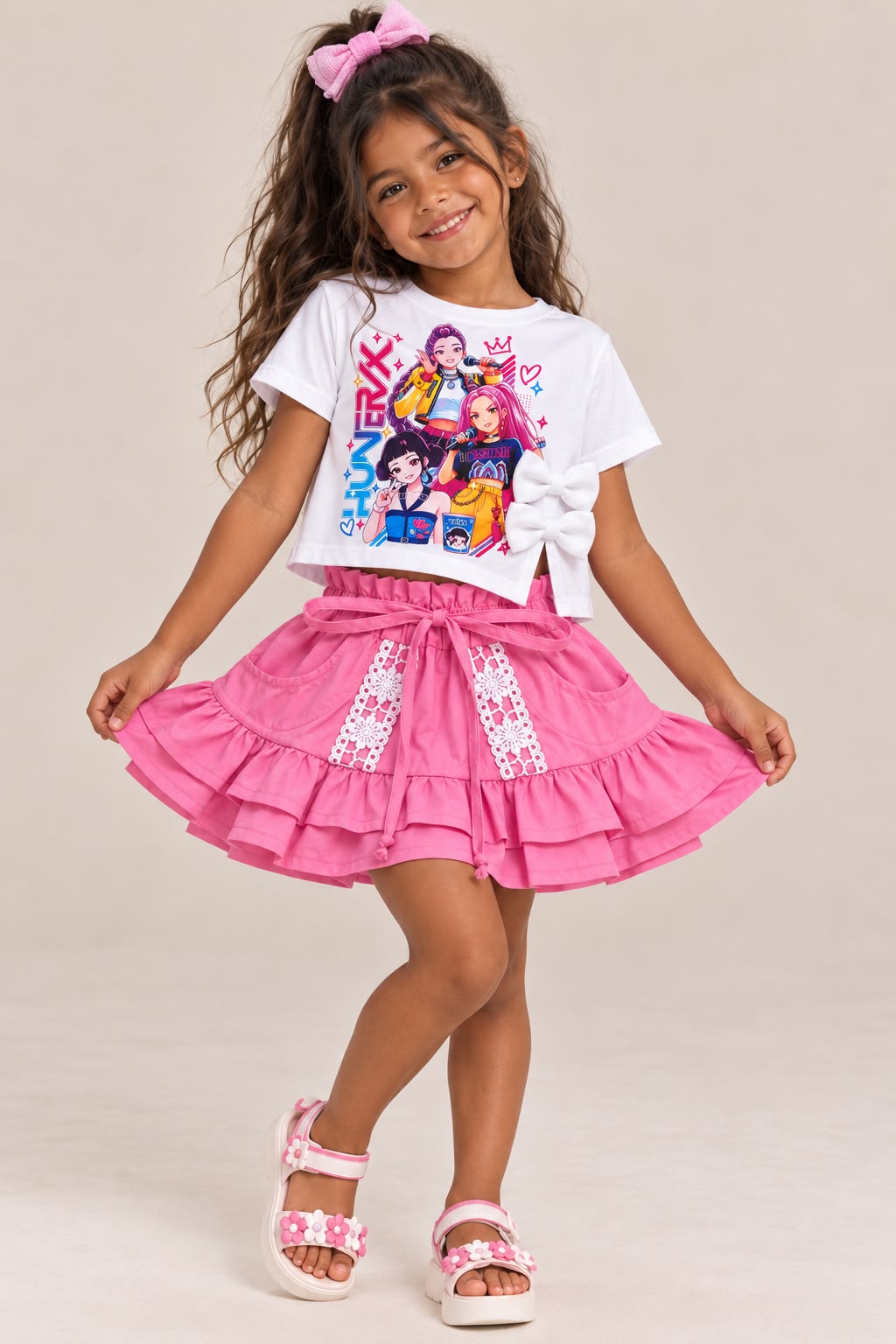 Set Alelí Rosa Guerreras Kpop Tallaje Reducido