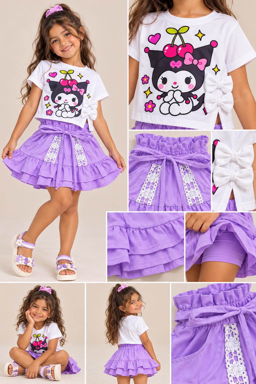 Set Alelí Lila Kuromi Tallaje Reducido - Image 2