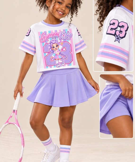 Set Ritmo/Short interno Lila Guerreras Kpop