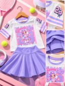 Set Ritmo/Short interno Lila Guerreras Kpop