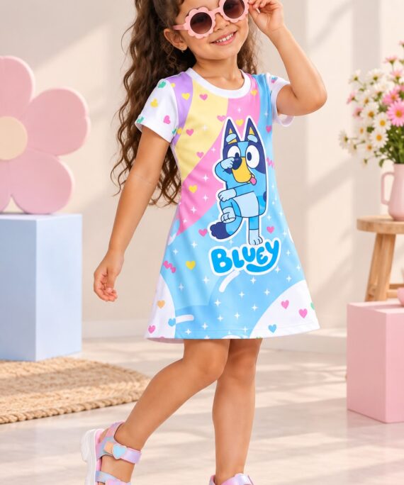 Vestido Aurora Bluey